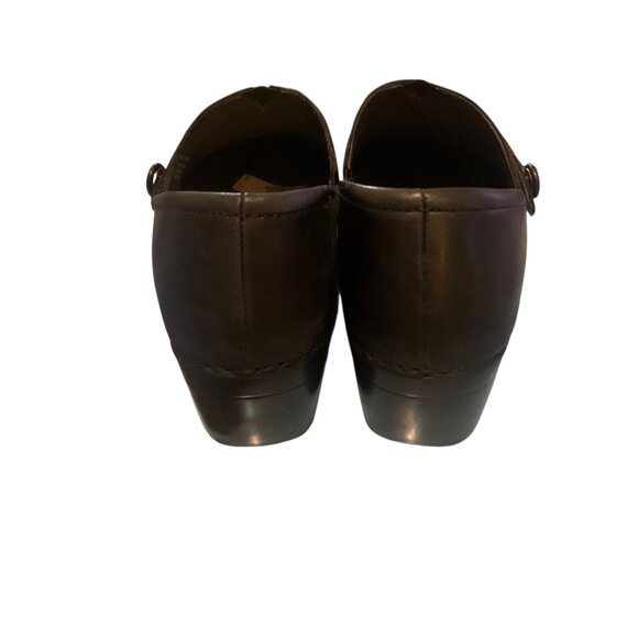 Dansko Women's Black Leather Professional Clogs Slip-On Comfort Shoes Size 11.5 - Picture 7 of 15